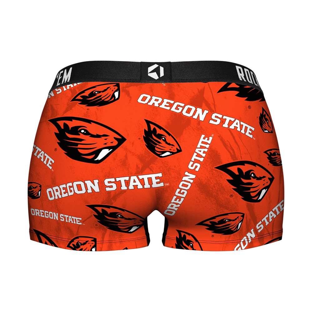 Women's Boy Shorts - Oregon State Beavers  - Logo All-Over