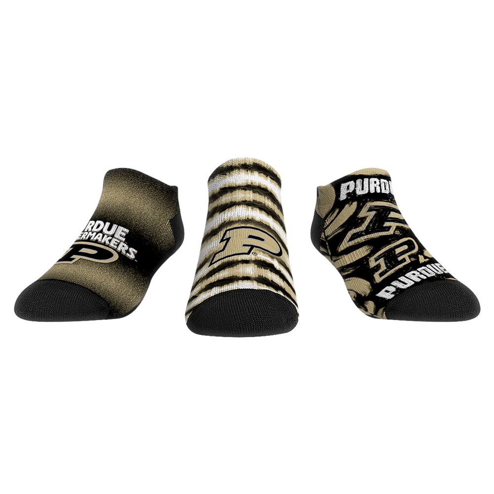 Purdue Boilermakers - Low Cut  - Make Some Noise (3-Pack)