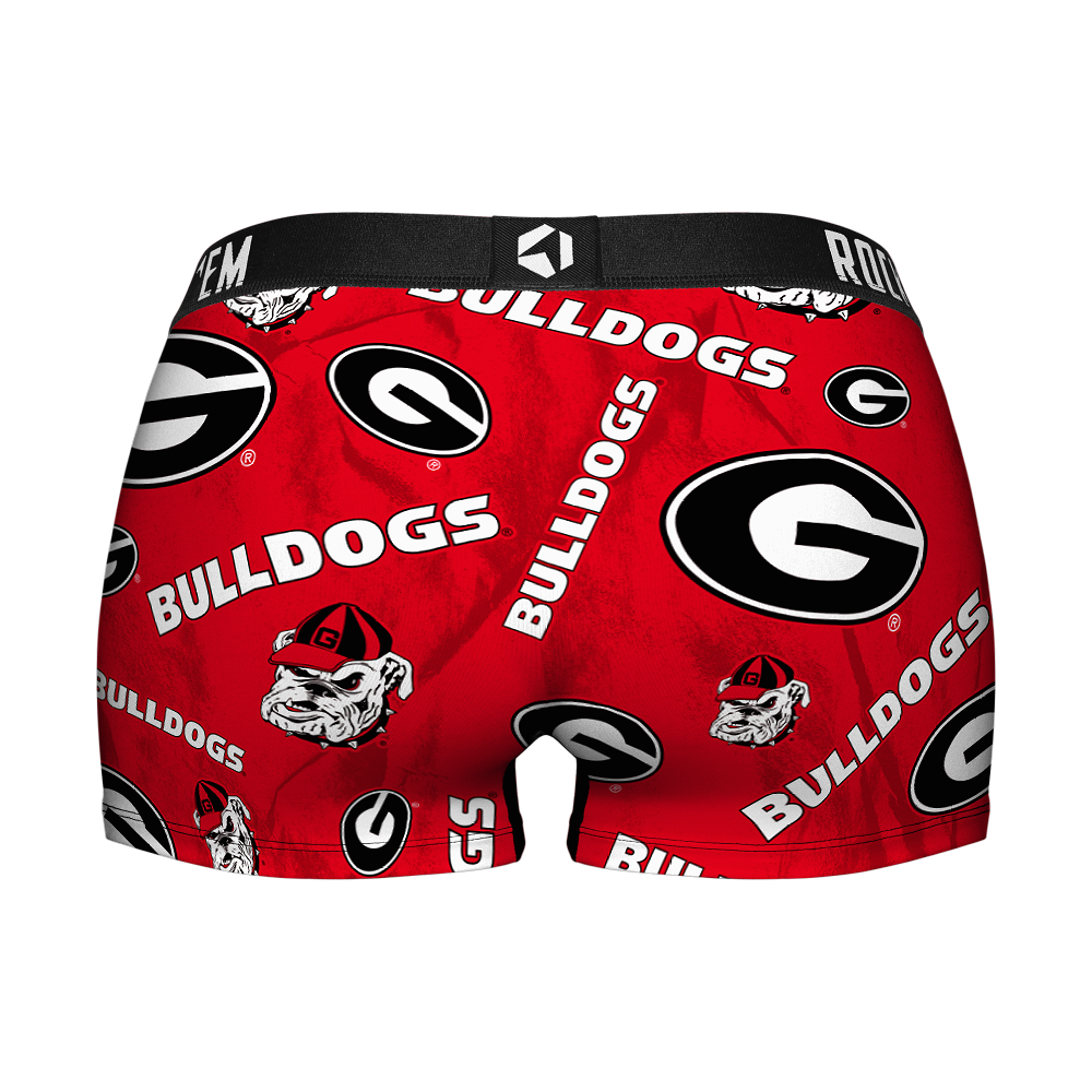 Women's Boy Shorts - Georgia Bulldogs  - Logo All-Over