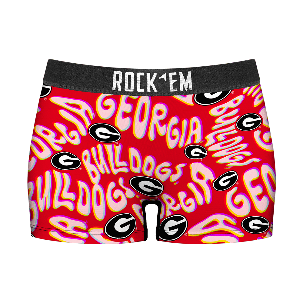 Women's Boy Shorts - Georgia Bulldogs  - Twisted Wordmark
