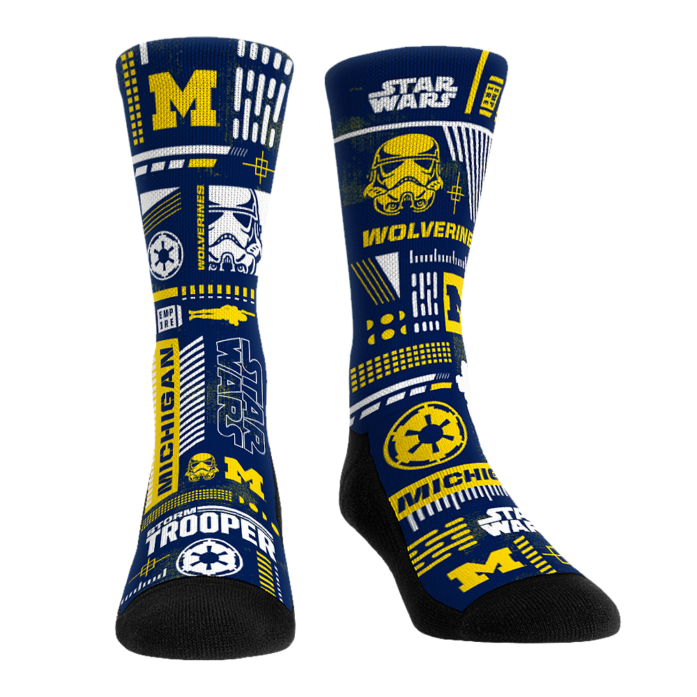 Michigan Wolverines - Star Wars  - Stormtrooper Pattern