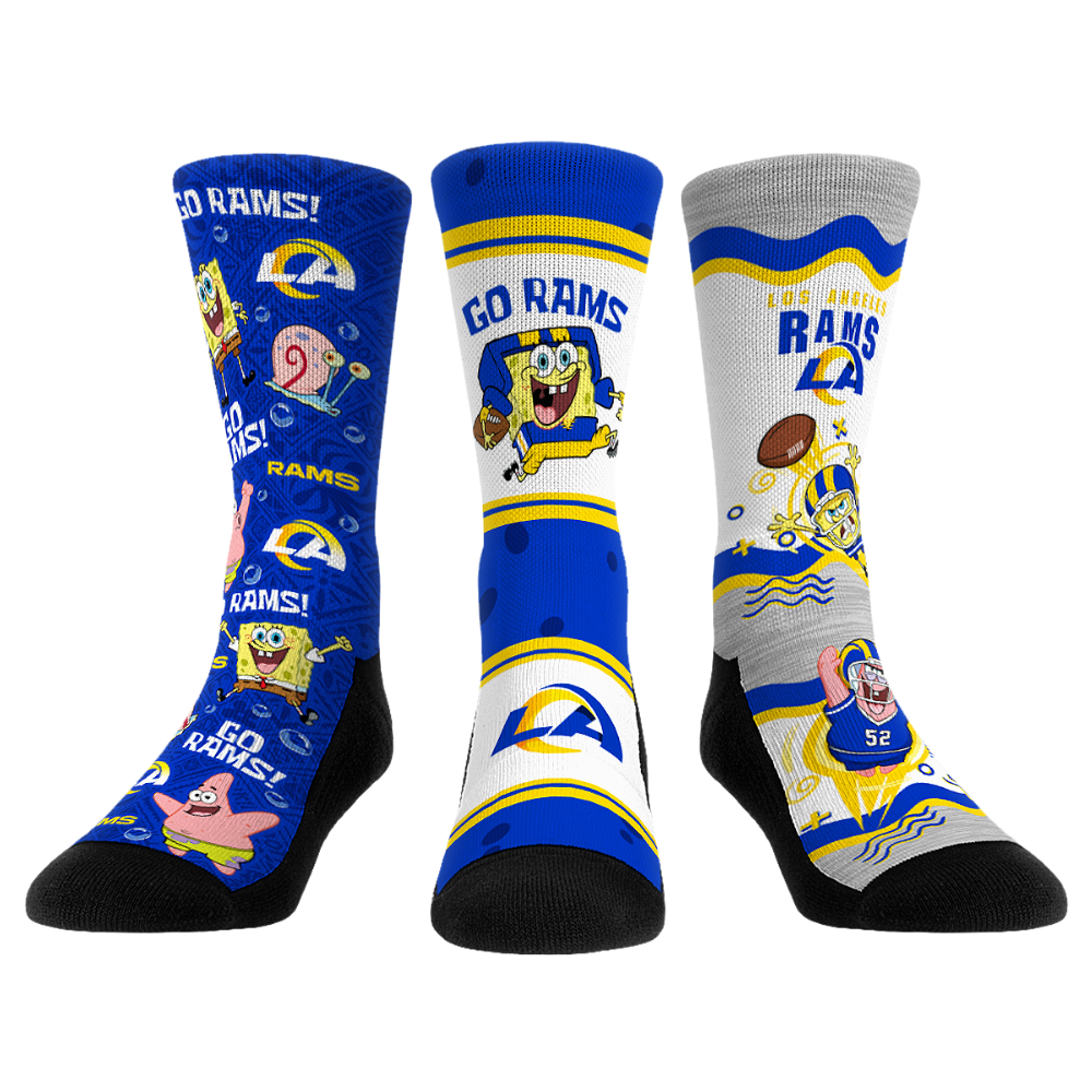 Los Angeles Rams - SpongeBob SquarePants  - 3-Pack