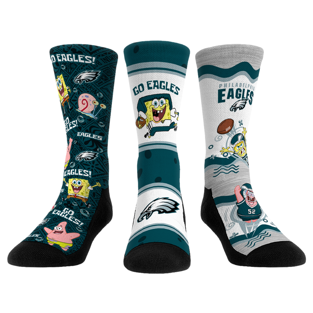 Philadelphia Eagles - SpongeBob SquarePants  - 3-Pack