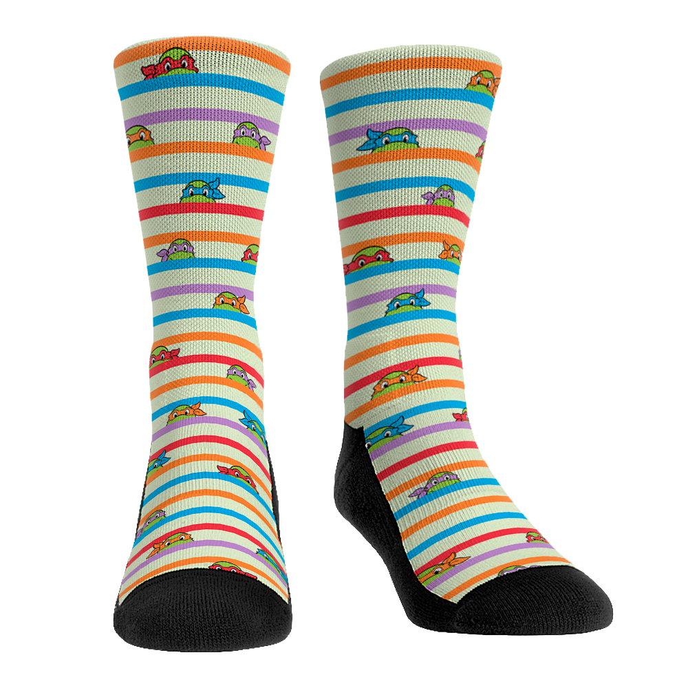Teenage Mutant Ninja Turtles - Group  - Peek-A-Boo Stripes